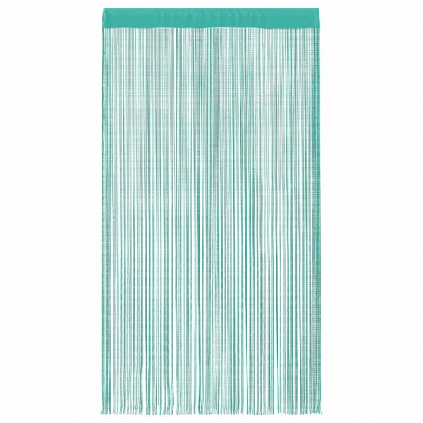 Пердета с ресни в цвят тюркоаз за тръбен корниз, 2 бр., 100 x 250 см