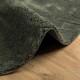 Плюшен килим овална капка HUARTE, горскозелено