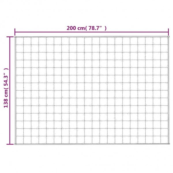 Тежко одеяло сиво 138x200 см 6 кг