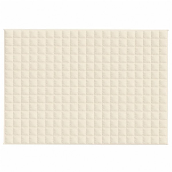 Тежко одеяло светлокремаво 140x200 см 10 кг