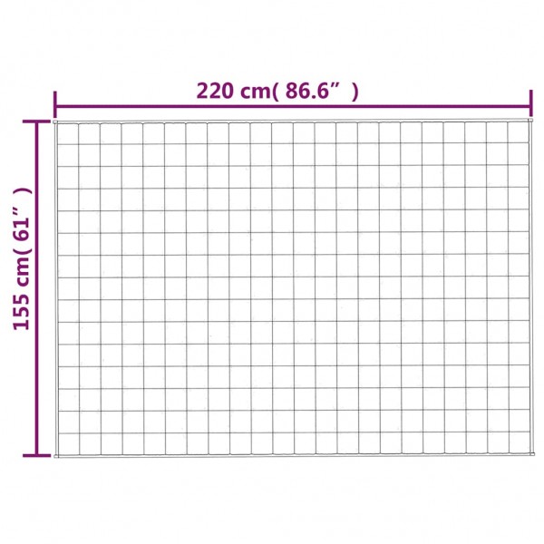 Тежко одеяло светлокремаво 155x220 см 7 кг