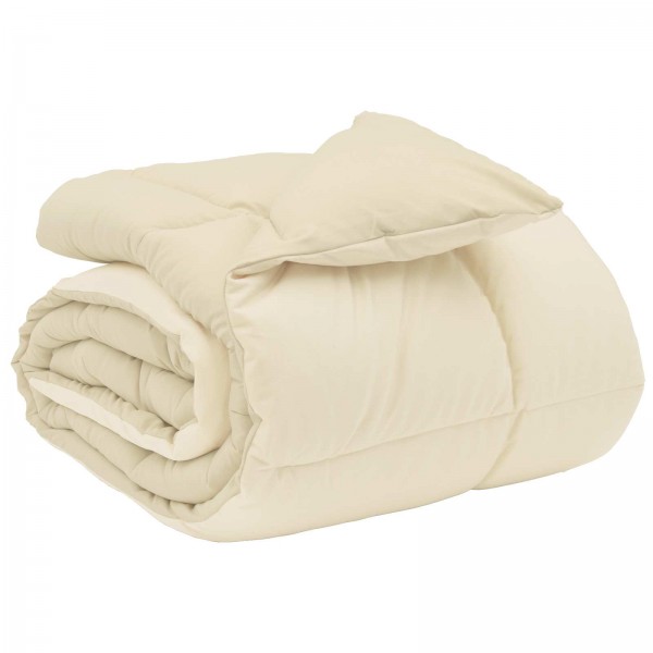 Зимна двулицева олекотена завивка Soft Duo Winter от микрофибър, кремава