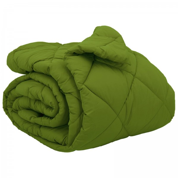 Зимна олекотена завивка Color Arctic с полиестерен пълнеж, 450 г/м², зелена