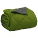 Двулицева лятна олекотена завивка Color Warm с полиестерен пълнеж, 200 г/м², в зелено и антрацит