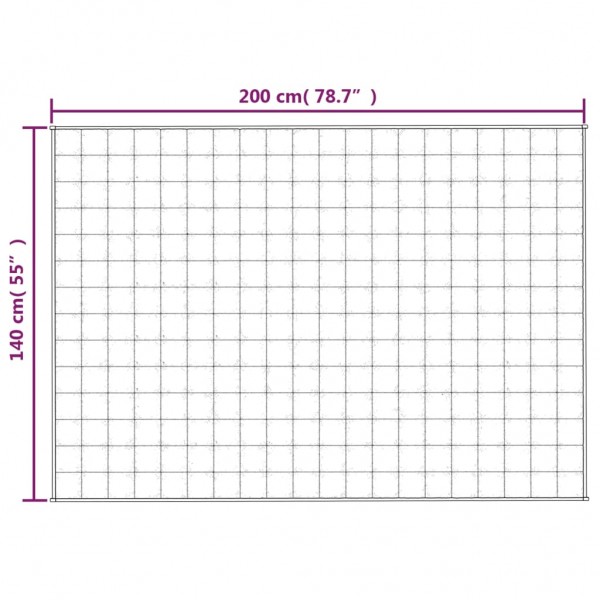 Тежко одеяло синьо 140x200 см 10 кг