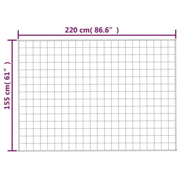 Тежко одеяло синьо 155x220 см 7 кг
