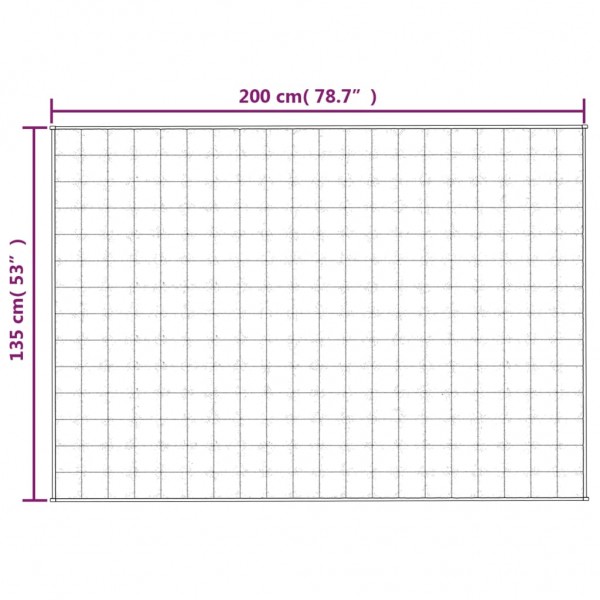 Тежко одеяло сиво 135x200 см 10 кг