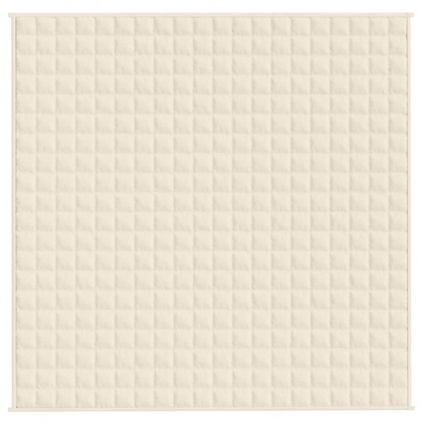 Тежко одеяло светлокремаво 200x200 см 9 кг
