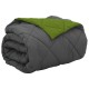 Зимна двулицева олекотена завивка Color Comfort с полиестерен пълнеж, 300 г/м², в зелено и антрацит