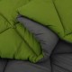 Зимна двулицева олекотена завивка Color Comfort с полиестерен пълнеж, 300 г/м², в зелено и антрацит