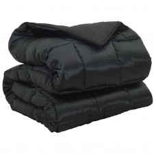 Зимна олекотена завивка Silky Warm с полиестерен пълнеж, 450 г/м², черна