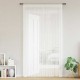 Пердета с ресни в цвят бял за тръбен корниз, 2 бр., 100 x 250 см
