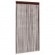 Пердета с ресни в цвят кафяв за тръбен корниз, 2 бр., 100 x 250 см