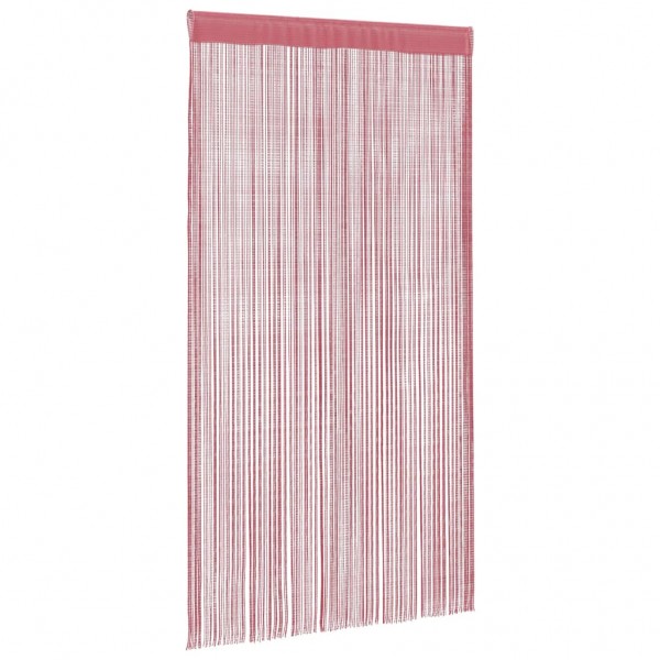 Пердета с ресни в цвят розов за тръбен корниз, 2 бр., 140 x 250 см