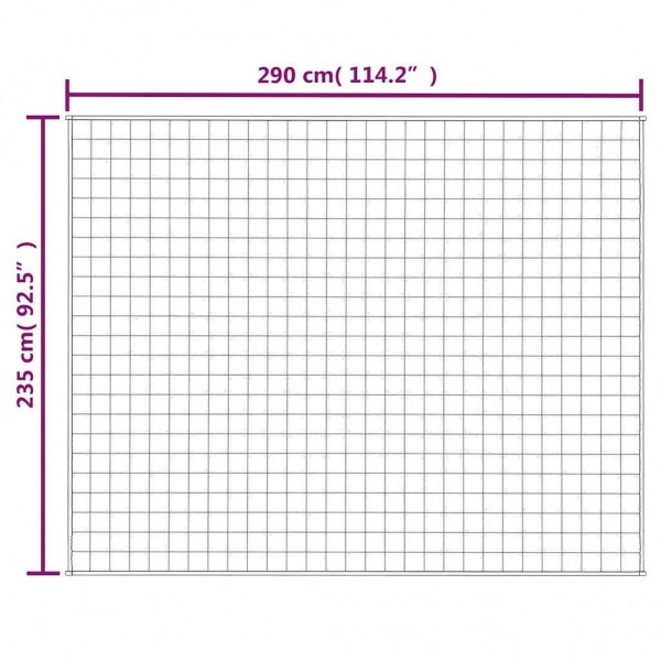 Тежко одеяло сиво 235x290 см 15 кг