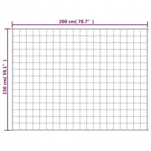 Тежко одеяло светлокремаво 150x200 см 7 кг