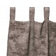 Кадифени завеси в цвят чинчила с текстилни гайки (уши), 2 бр., 140 x 245 см