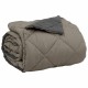 Лятна двулицева олекотена завивка Color Warm с полиестерен пълнеж, 200 г/м², в светлосиво и антрацит