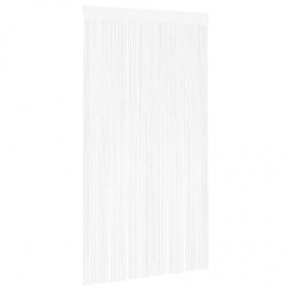 Пердета с ресни в цвят бял за тръбен корниз, 2 бр., 140 x 250 см