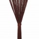 Пердета с ресни в цвят кафяв за тръбен корниз, 2 бр., 140 x 250 см