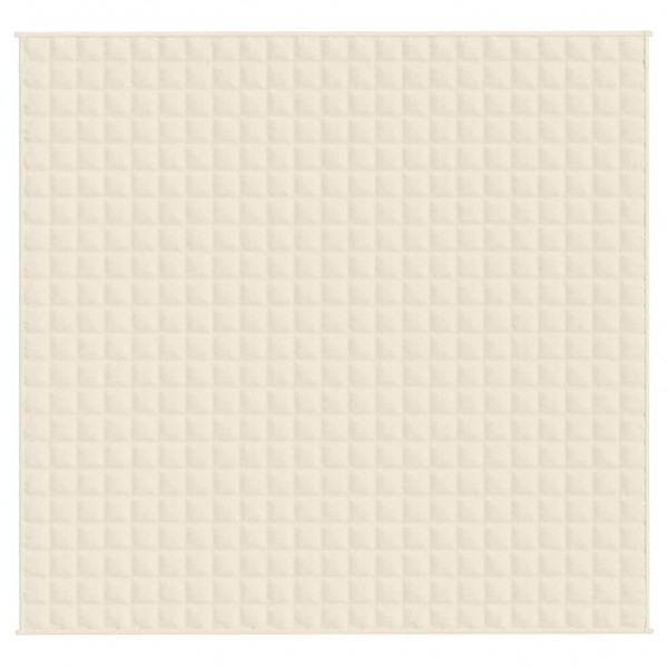 Тежко одеяло светлокремаво 220x235 см 11 кг
