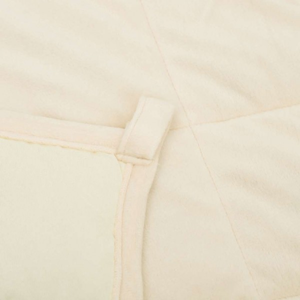 Тежко одеяло светлокремаво 220x235 см 11 кг