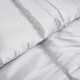 Зимна олекотена завивка Silky Warm с полиестерен пълнеж, 450 г/м², сребриста