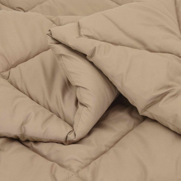Лятна олекотена завивка Color Warm с полиестерен пълнеж, 200 г/м², в цвят таупе