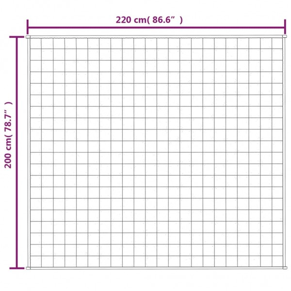 Тежко одеяло сиво 200x220 см 13 кг
