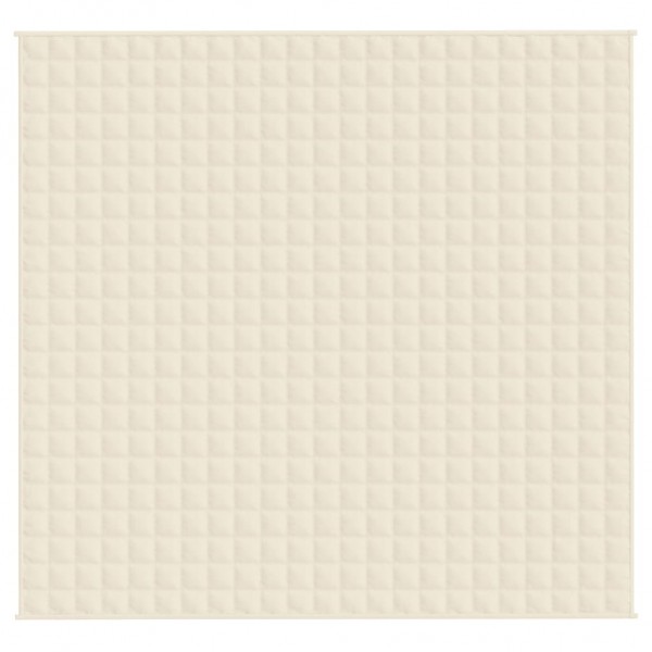 Тежко одеяло светлокремаво 220x230 см 15 кг