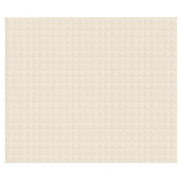 Тежко одеяло светлокремаво 220x260 см 11 кг