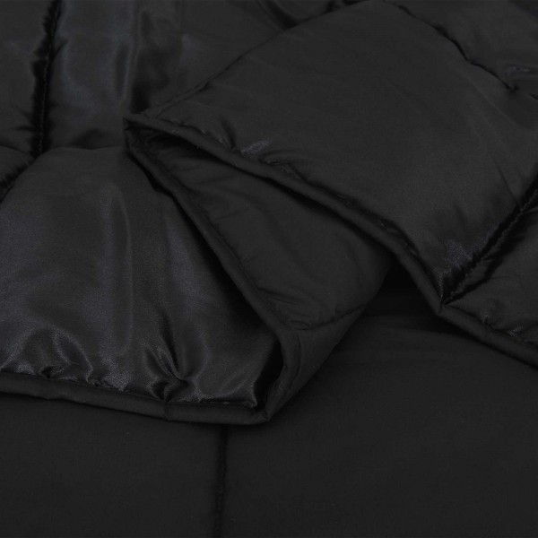 Лятна олекотена завивка Satin Glow от сатен и микрофибър, 200 г/м², черна