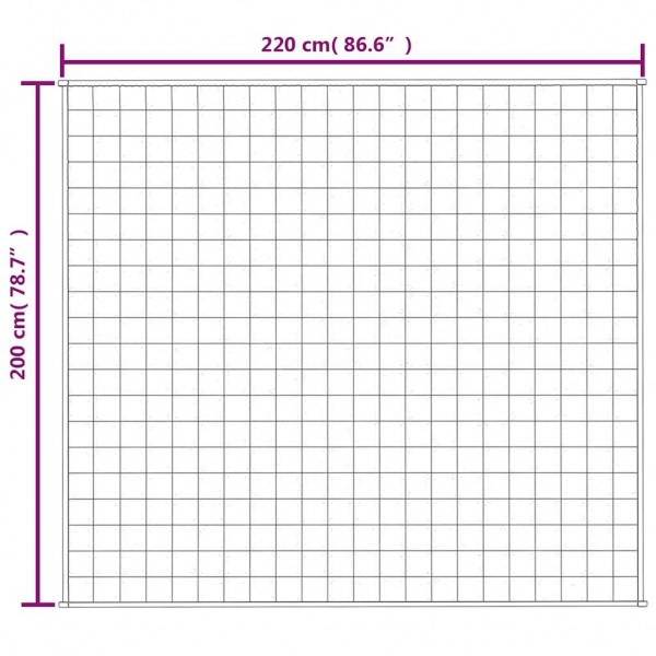 Тежко одеяло синьо 200x220 см 9 кг