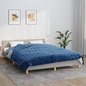 Тежко одеяло синьо 220x230 см 15 кг