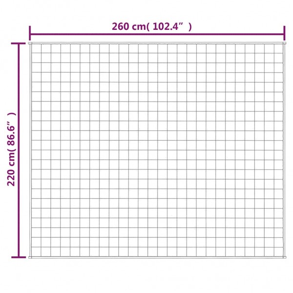 Тежко одеяло синьо 220x260 см 11 кг