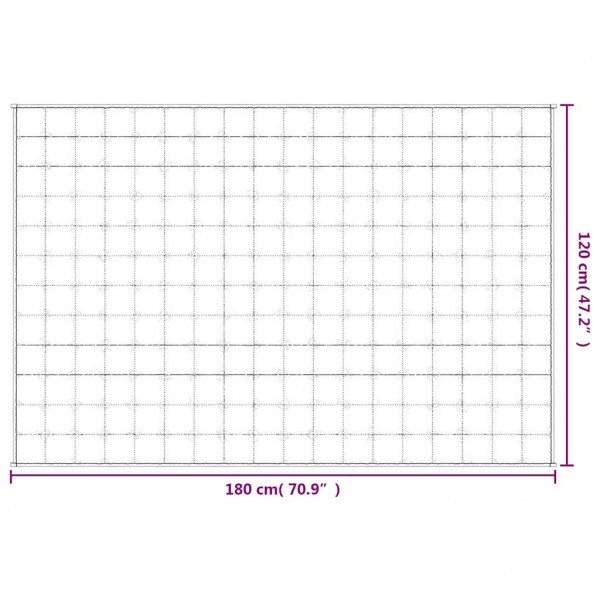 Тежко одеяло сиво 120x180 см 9 кг