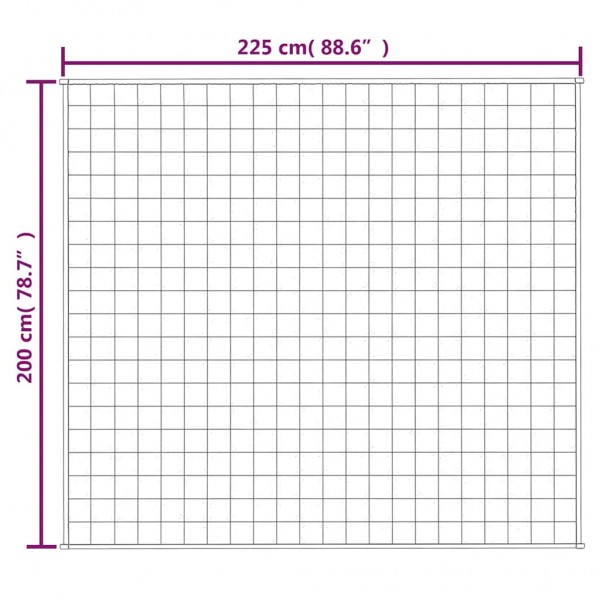 Тежко одеяло светлокремаво 200x225 см 9 кг