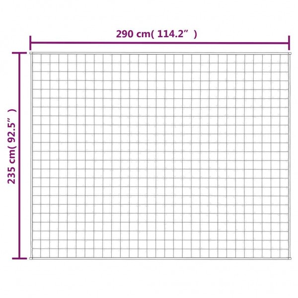 Тежко одеяло светлокремаво 235x290 см 11 кг