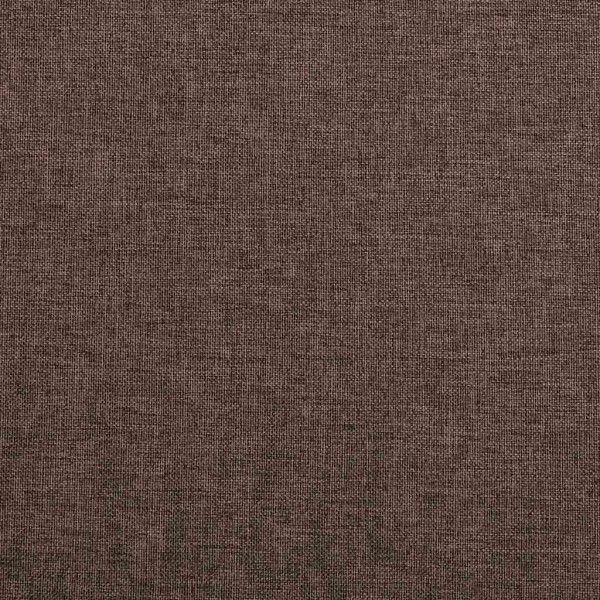 Завеси с ленена текстура в цвят таупе с метални халки, 2 бр., 140 x 245 см