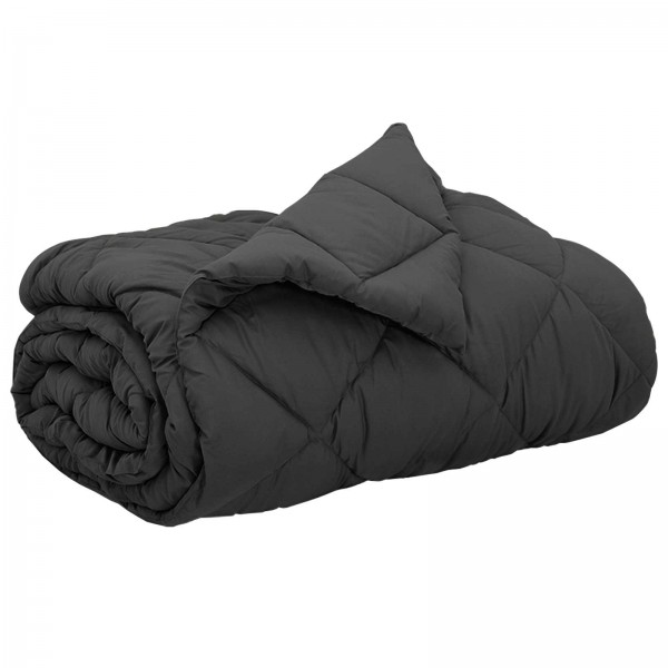 Зимна олекотена завивка Color Comfort с полиестерен пълнеж, 300 г/м², в цвят антрацит