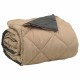 Двулицева лятна олекотена завивка Color Warm с полиестерен пълнеж, 200 г/м², в цвят антрацит и таупе