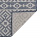 Градински плоскотъкан килим Tribal, сини шевици