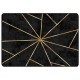 Килим MARSA Геометрична абстракция Black & Gold