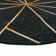 Кръгъл килим MARSA Геометрична абстракция Black & Gold