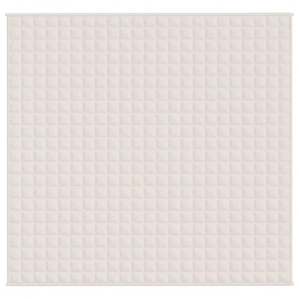 Тежко одеяло светлокремаво 220x235 см 11 кг
