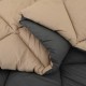 Зимна двулицева олекотена завивка Color Comfort с полиестерен пълнеж, 300 г/м², в антрацит и таупе