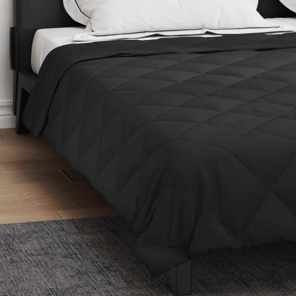 Лятна олекотена завивка Color Warm с полиестерен пълнеж, 200 г/м², черна
