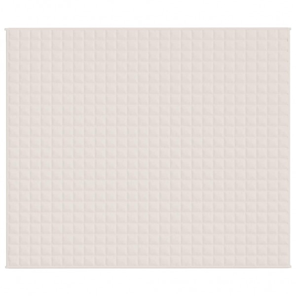 Тежко одеяло светлокремаво 220x260 см 11 кг