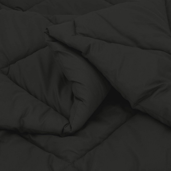 Зимна олекотена завивка Color Comfort с полиестерен пълнеж, 300 г/м², черна