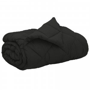 Зимна олекотена завивка Color Comfort с полиестерен пълнеж, 300 г/м², черна